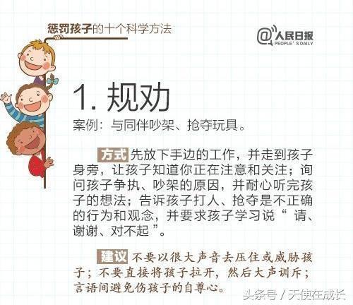 惩罚孩子正确的10个方法, 家长必知, 建议收藏