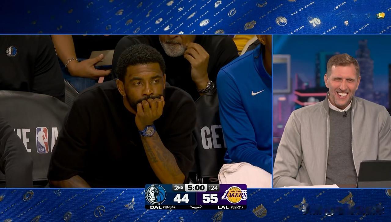 独行侠巨星欧文真是一筹莫展！在今天独行侠客场挑战湖人的比赛中，当时比赛进行到了第