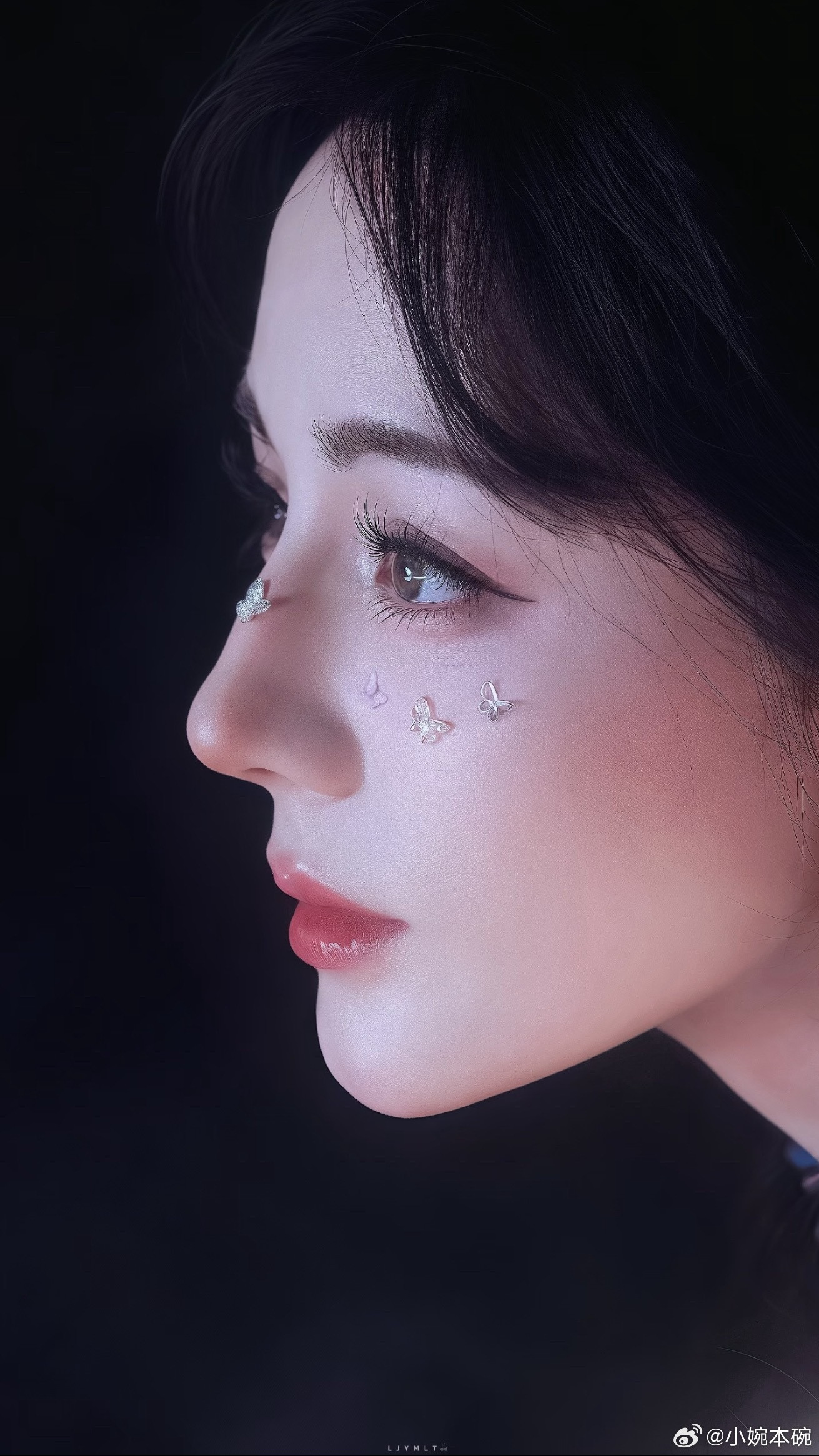 热巴脸链伟大的侧脸！伟大的五官！伟大的