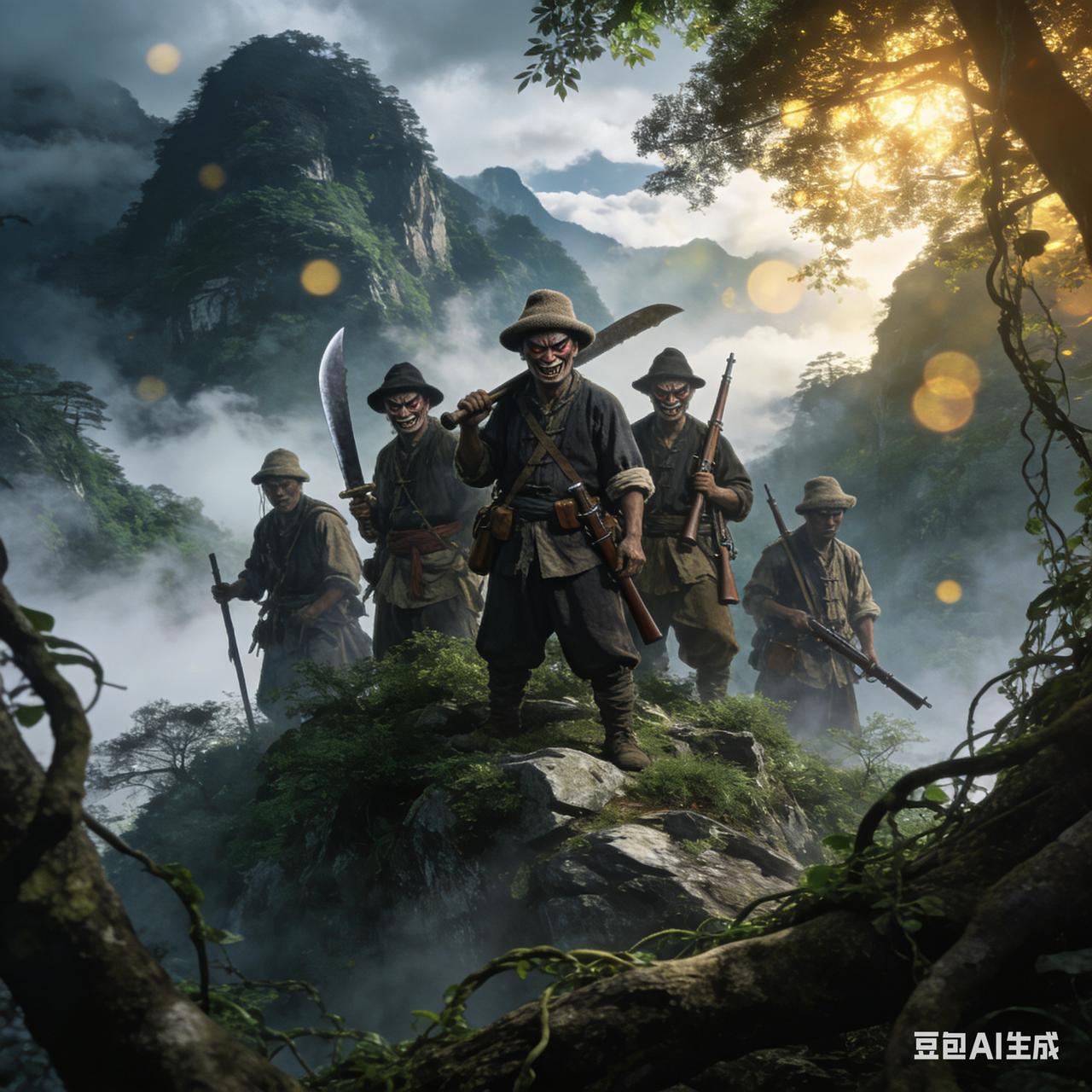 清末民初时，有一伙强盗盘踞在狮子岭，号称“九兄弟”。这九人杀人放火、强抢民女，无