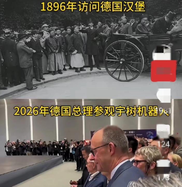 不幸被拿破仑说中了。1896年李鸿章访问德国，参观了现代汽车，李鸿章的惊讶