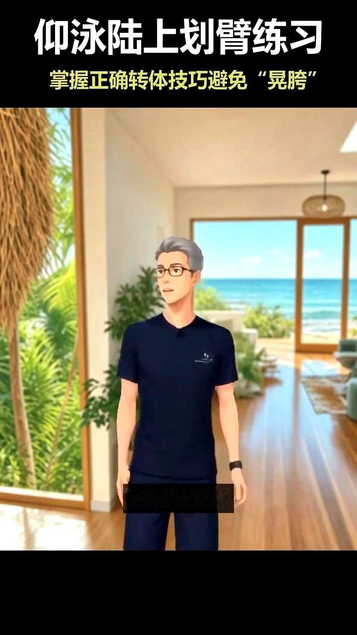 仰泳划臂，你是不是只会傻傻地抡胳膊？其实核心根本不在胳膊。记住这个陆上动作，