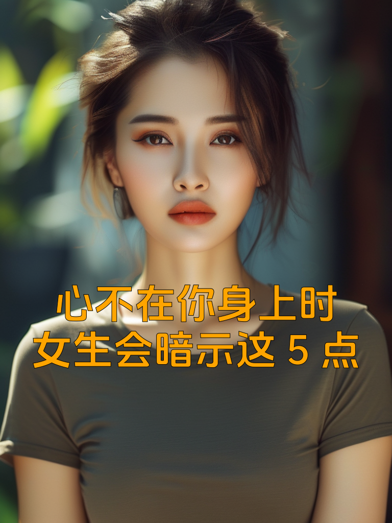 心不在你身上时，女生会暗示这5点