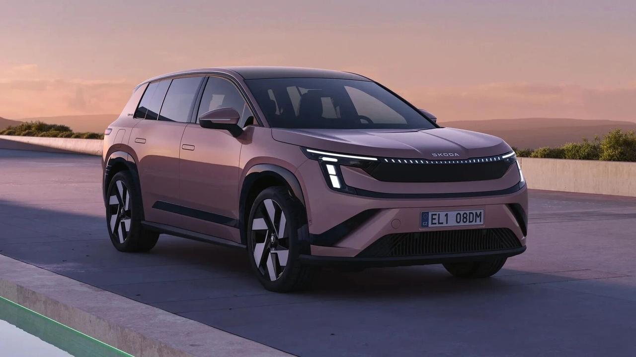 斯柯达全新旗舰纯电SUV——Peaq斯柯达——Peaq，该车定位为品牌最大尺寸车