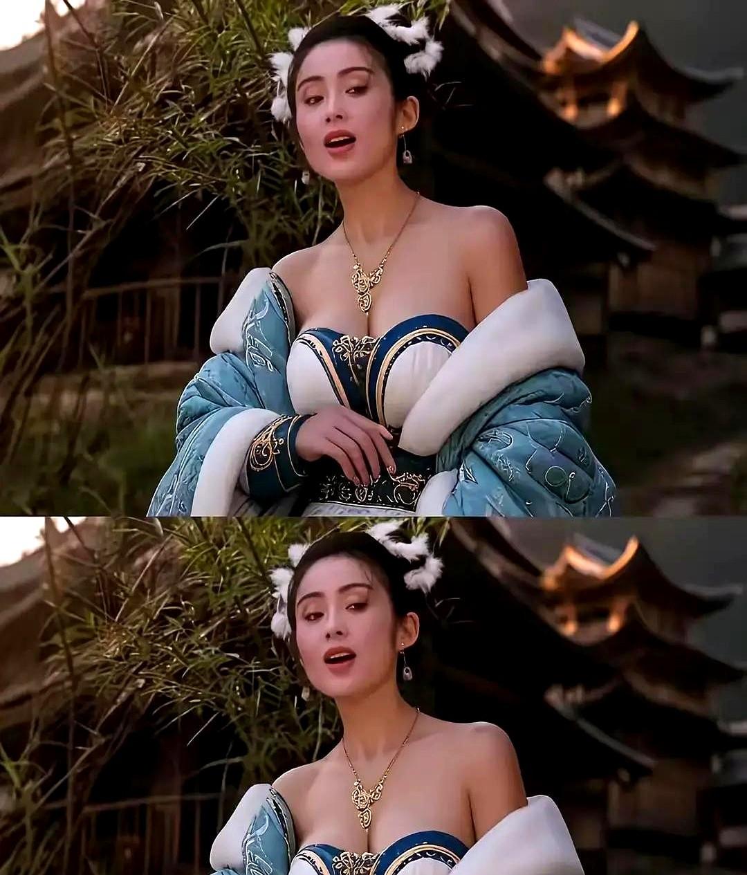 剧本里压根没这个镜头！1993年拍《倚天屠龙记》，张敏演的赵敏最后骑马走人。