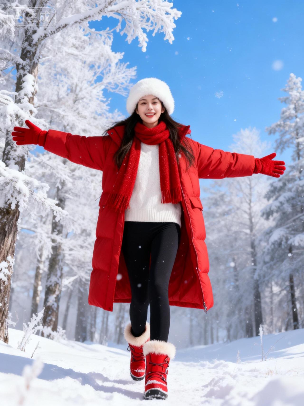 自然风景区雪天拍照带你看雪景