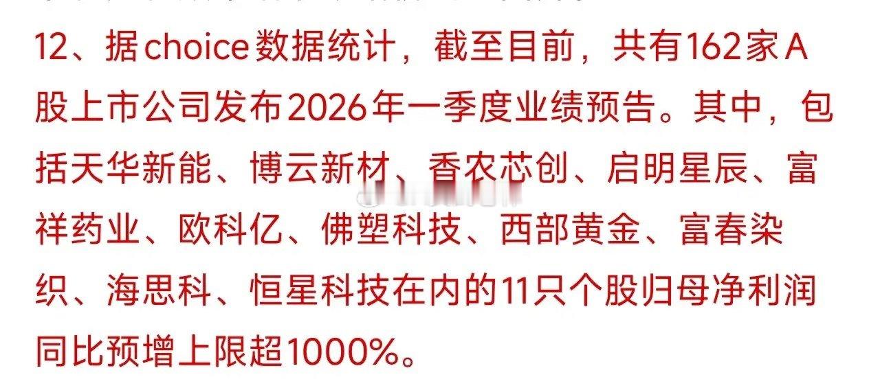 11只票业绩预增超1000%！但别光顾着吃肉，这几个大雷要绕开周末一季报预告密集