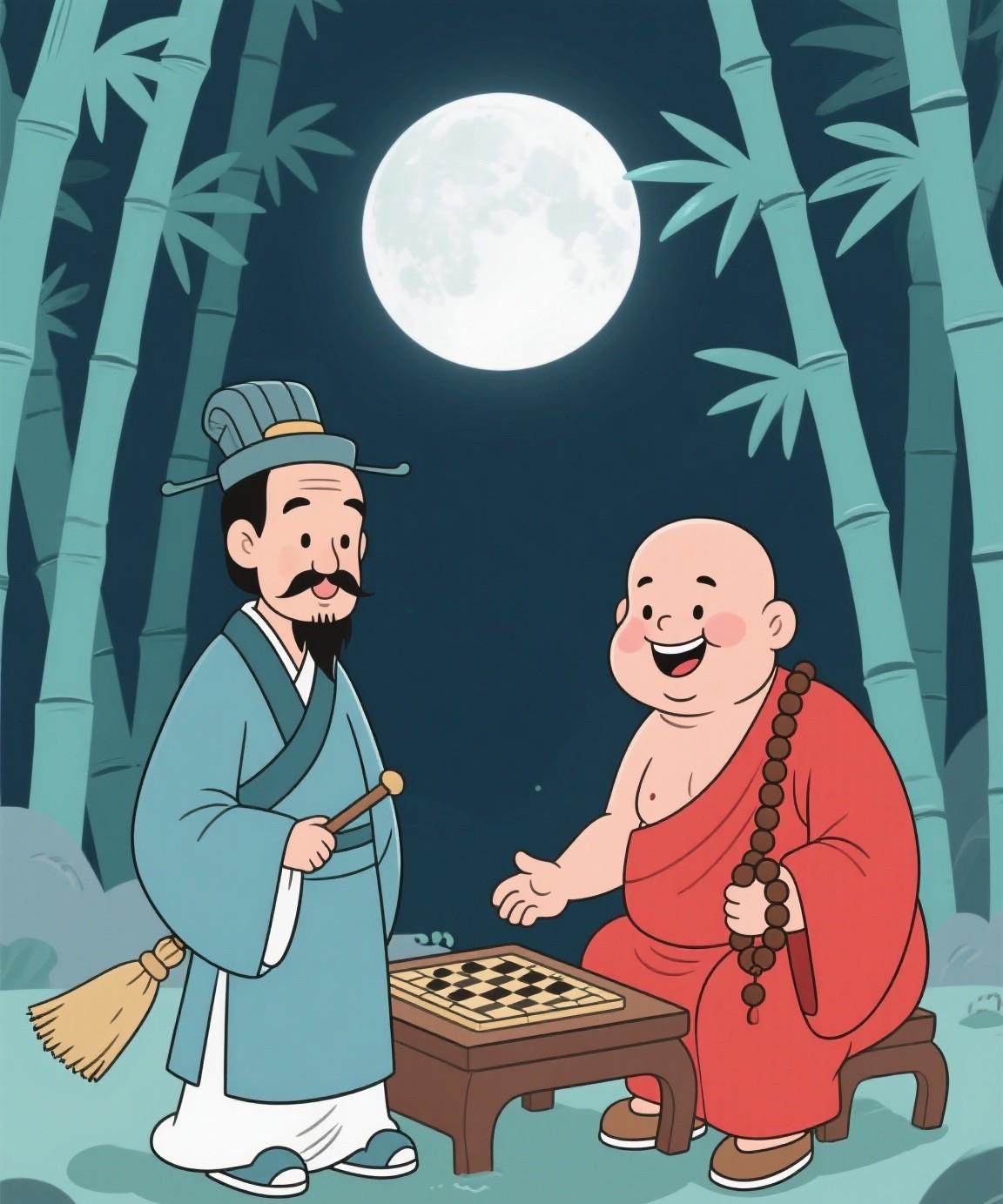 佛教吃素，但是，为什么和尚都是大腹便便？相反，道教的大部分教派都可以吃荤，道士却