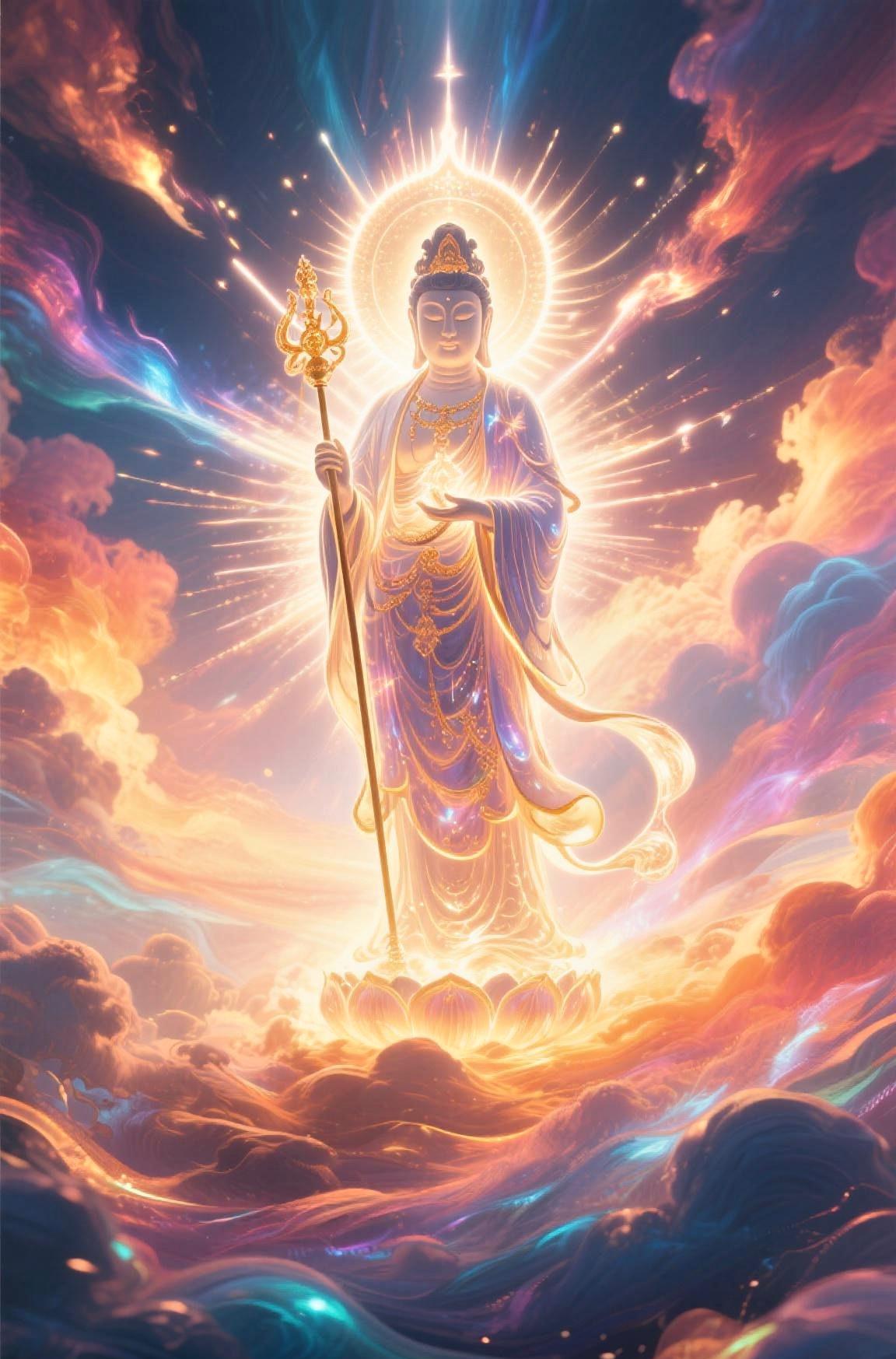 遇见观音。莫要视而不见。留下一句“一顺百顺”。您与家人必定会越来越顺。一