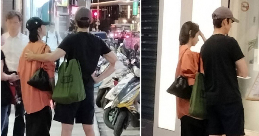 老夫老妻被台媒直击，两人在台北市天津街一带觅食。吴慷仁邵雨薇约会​​​