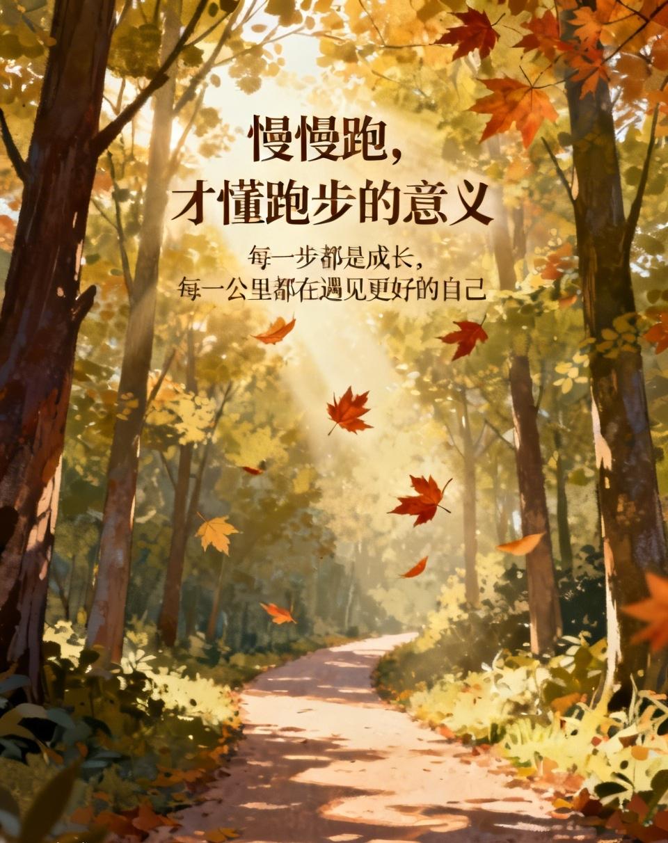 慢慢跑，才懂跑步的意义。不为竞速，不为追赶别人，只是和自己对话。脚步沉下来，
