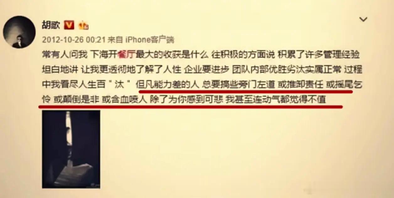 胡歌早期发言很真实​​​