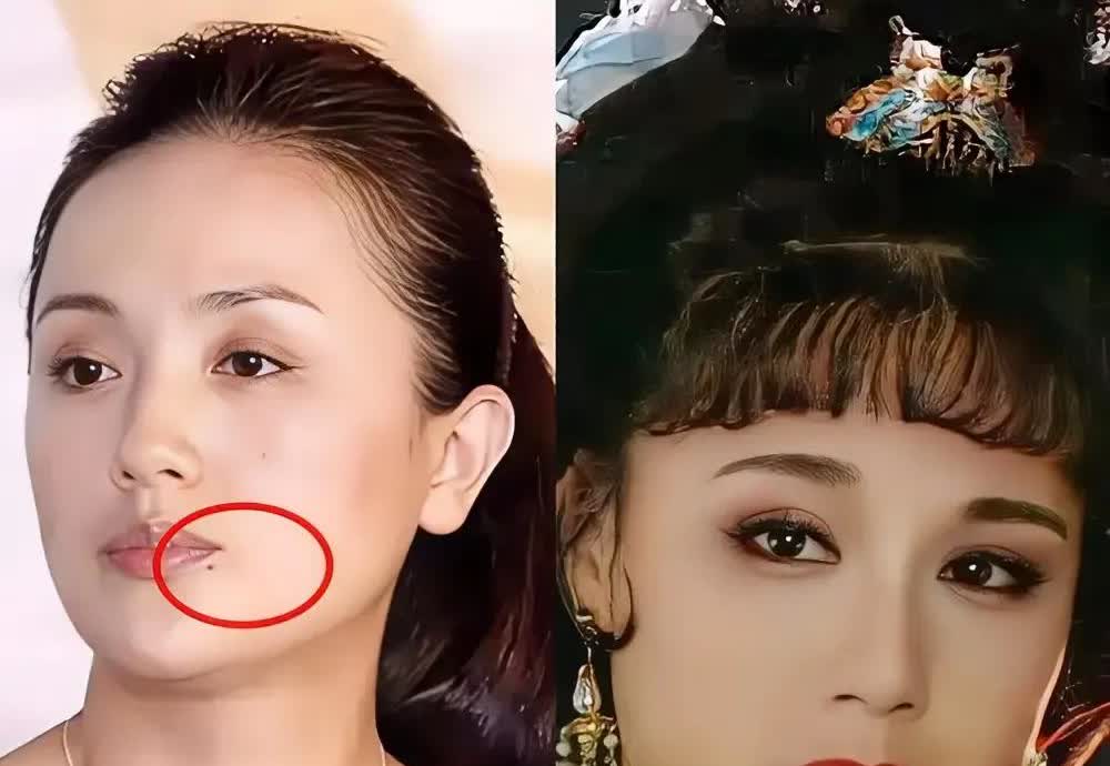 不知道大伙有没有注意到一个挺巧的事儿？看朱媛媛的照片，她左下嘴唇那儿，有颗特别明