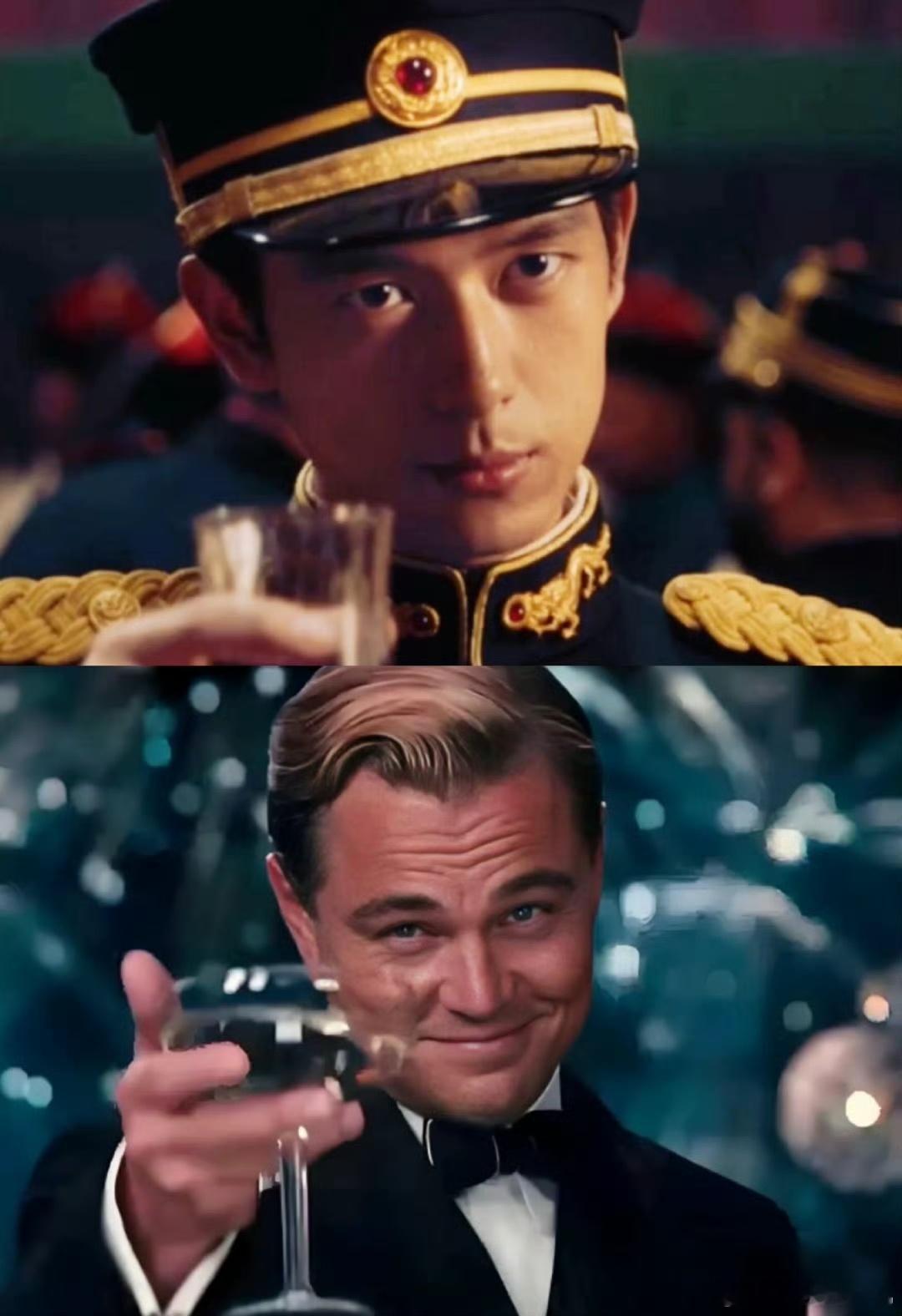 李现新剧举杯名场面太权威了被李现的举杯戏惊艳到！酒液晃动间，他眼神里的自信与野