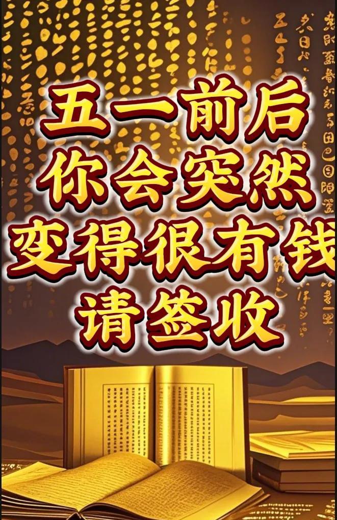 五一节前后你将会发一笔大财天降横财你五一前后是财运最旺最旺时财运滚滚而来