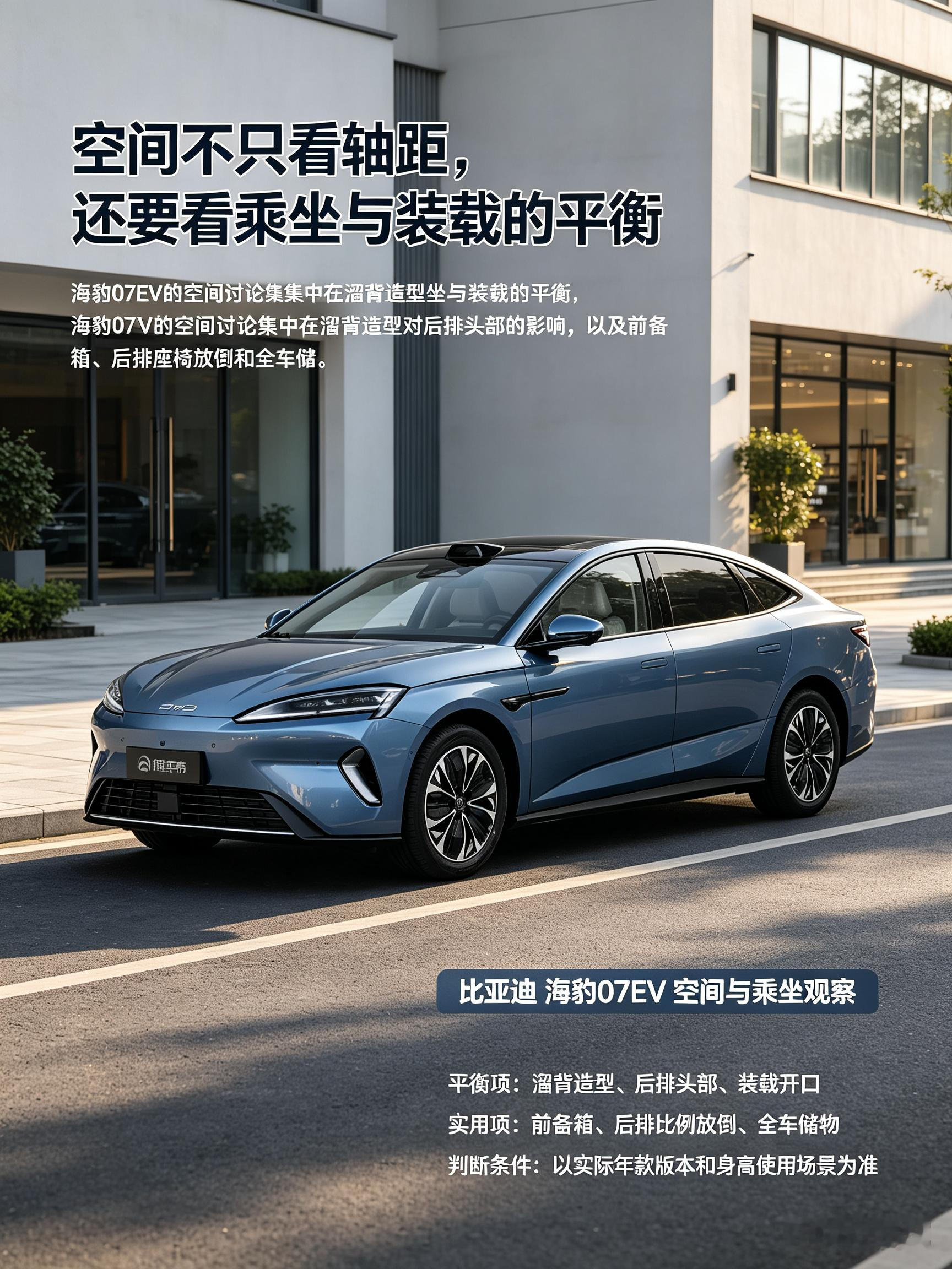 海豹07EV空间，不只看轴距