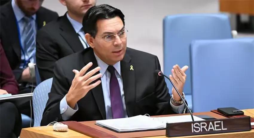 以色列驻联合国代表埃尔丹狂妄发言：联合国应该从地球上抹去。这话从一个国家驻联