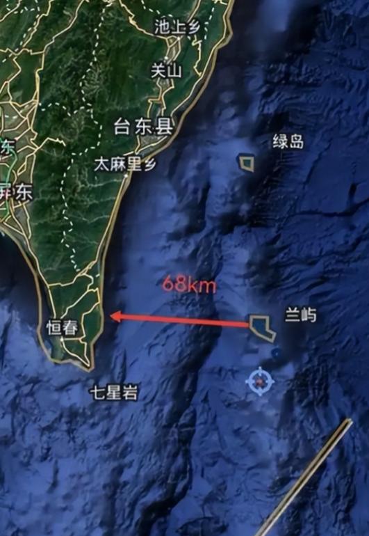 我国台湾岛东边的太平洋上有一个大岛，名字叫兰屿，面积大约45平方公里，是钓鱼岛的