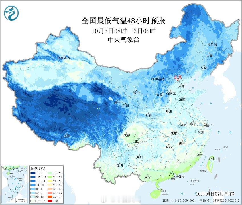 【冷空气影响我国中东部多地气温将创新低】今明天（10月4日至5日），冷空气继续东移南下影响中东部多地