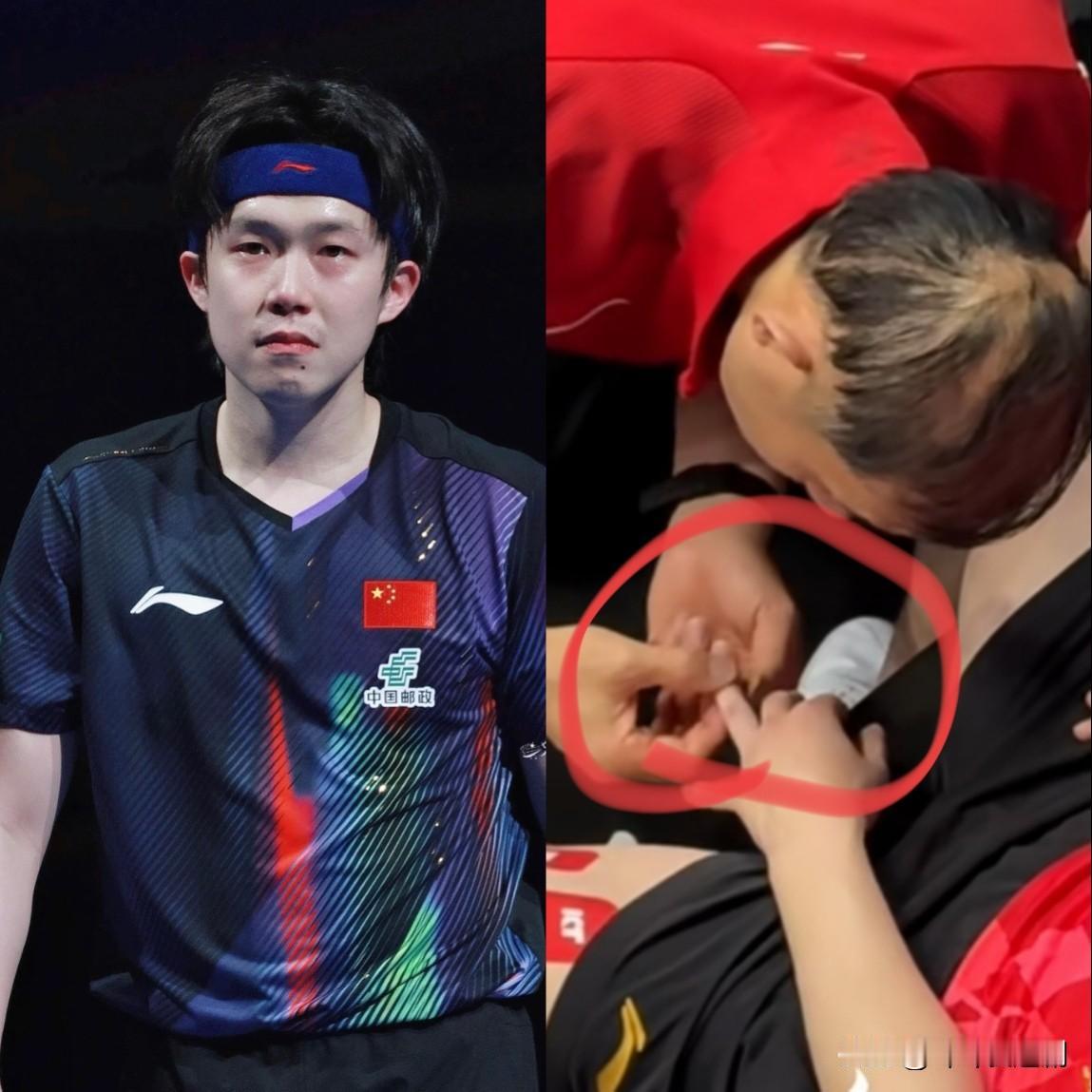 谁看世乒赛比赛都要被王楚钦狠狠震撼到在对战卡尔柏格这场比赛中，赛场上突然发