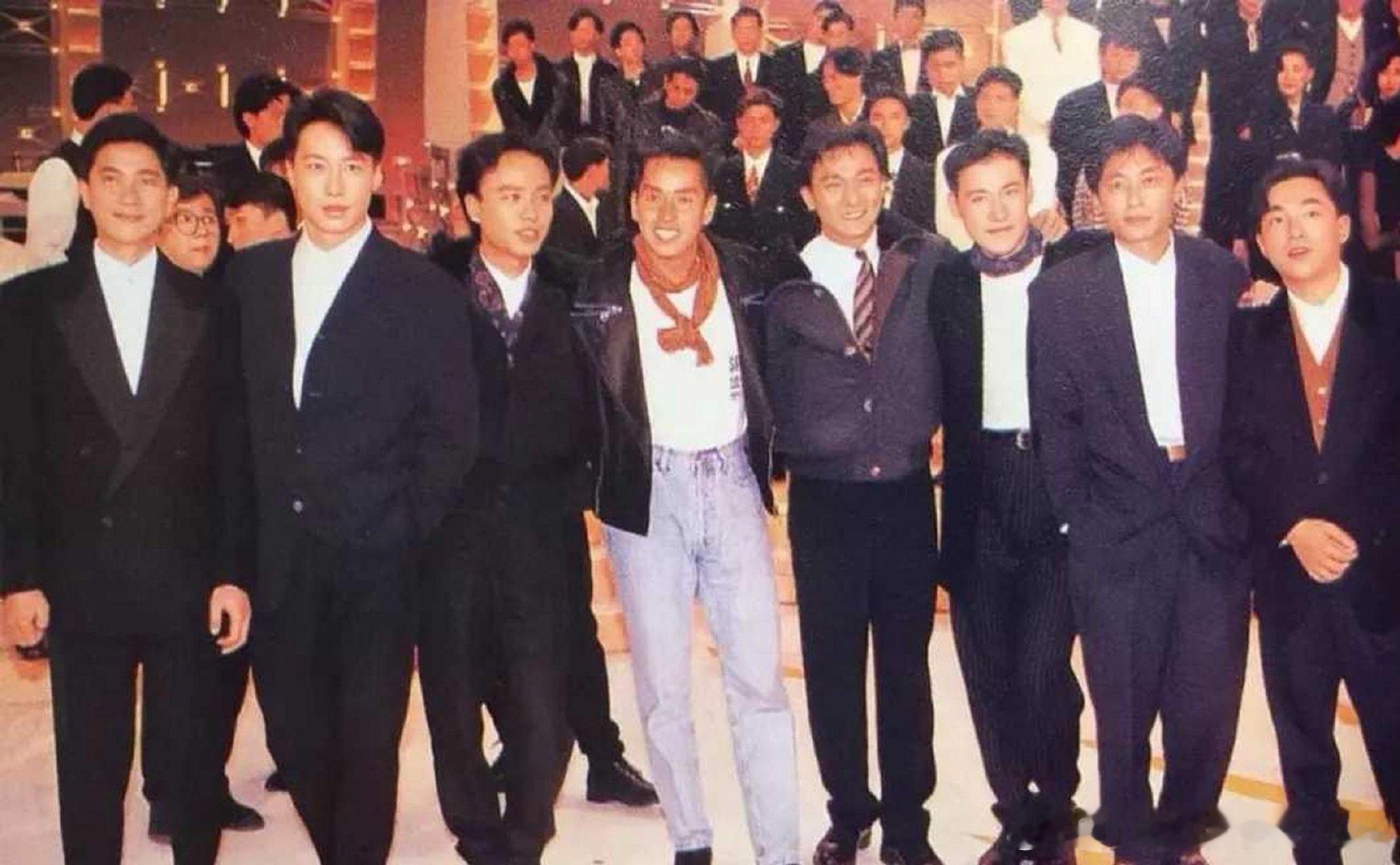 #老照片#九十年代刘德华黎明张学友谭咏麟等人珍贵合影​