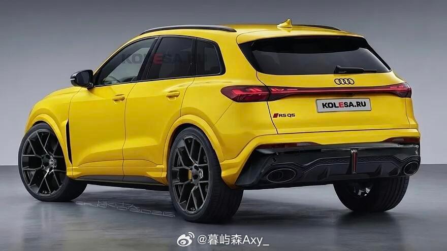 大v聊车据外媒报道，奥迪Q5终于有RS版本了！近日，外媒发布了奥迪RSQ5渲