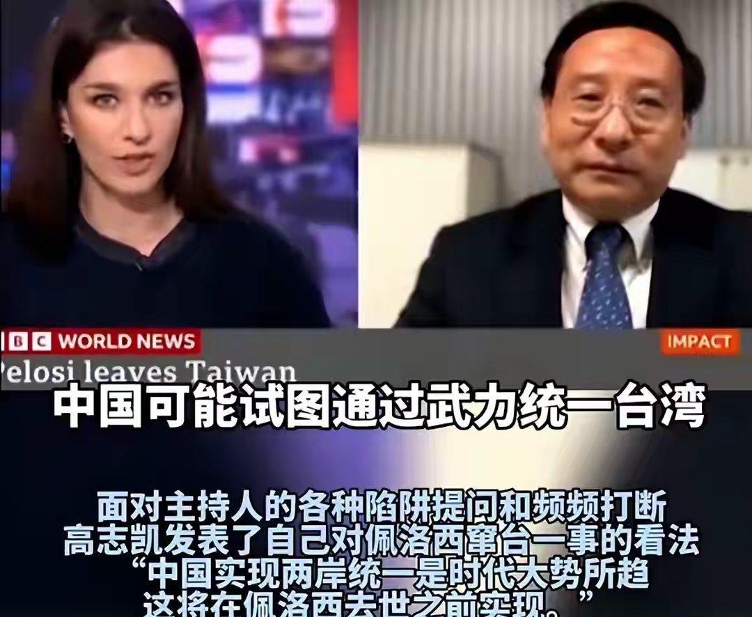 佩洛西如此躺枪，我觉得这也是抬举她了……近日，高志凯教授在一档BBC的节目中表