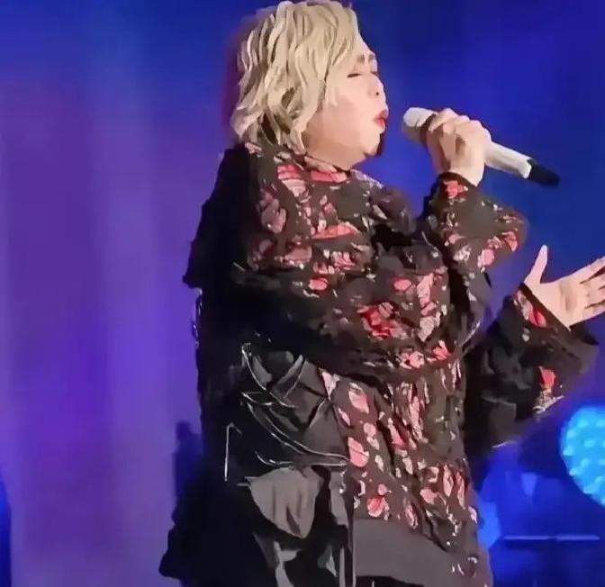 张惠妹杭州演唱会一张照片刷屏大家都议论，目测这体重有二百斤不止了吧？