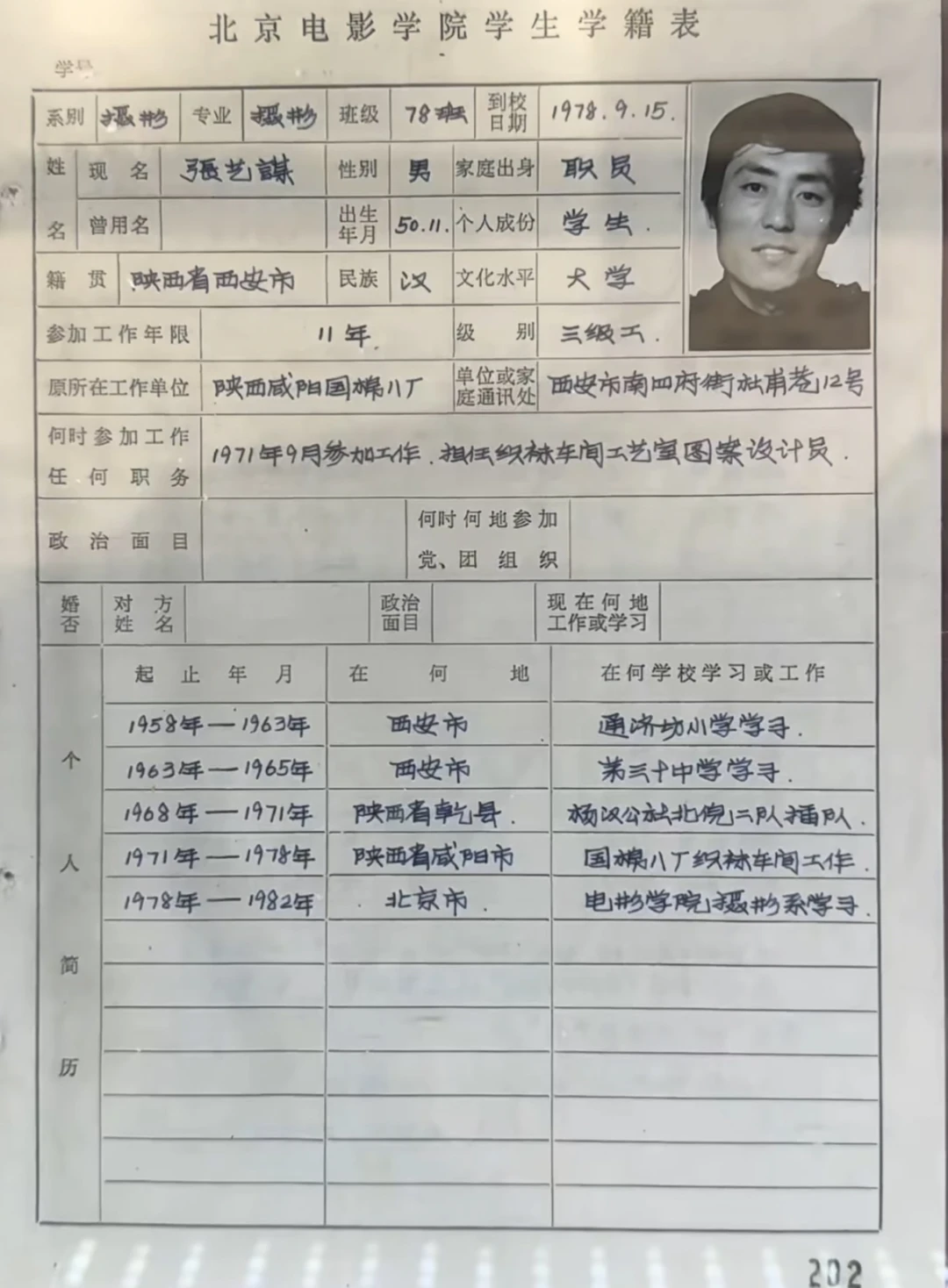 张艺谋同志，您的字写得不错哦