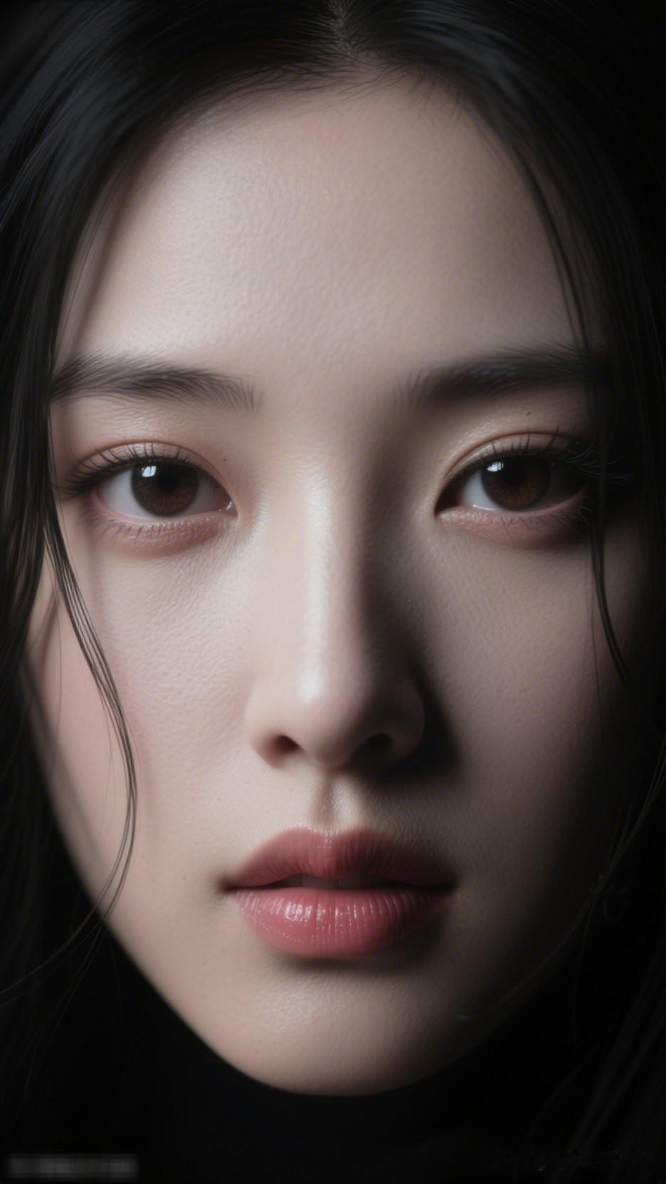 红妆美人面，含情似水眸。最美的摄影时刻沉静的眼眸，如夜空般深邃，静谧而神秘。