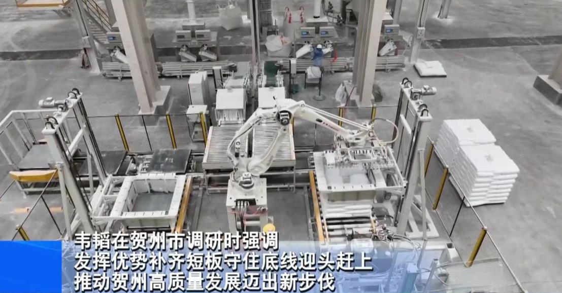 7月10日，广西装壮族自治区领导在贺州市调研。先后来到广西东融石材碳酸钙交易中