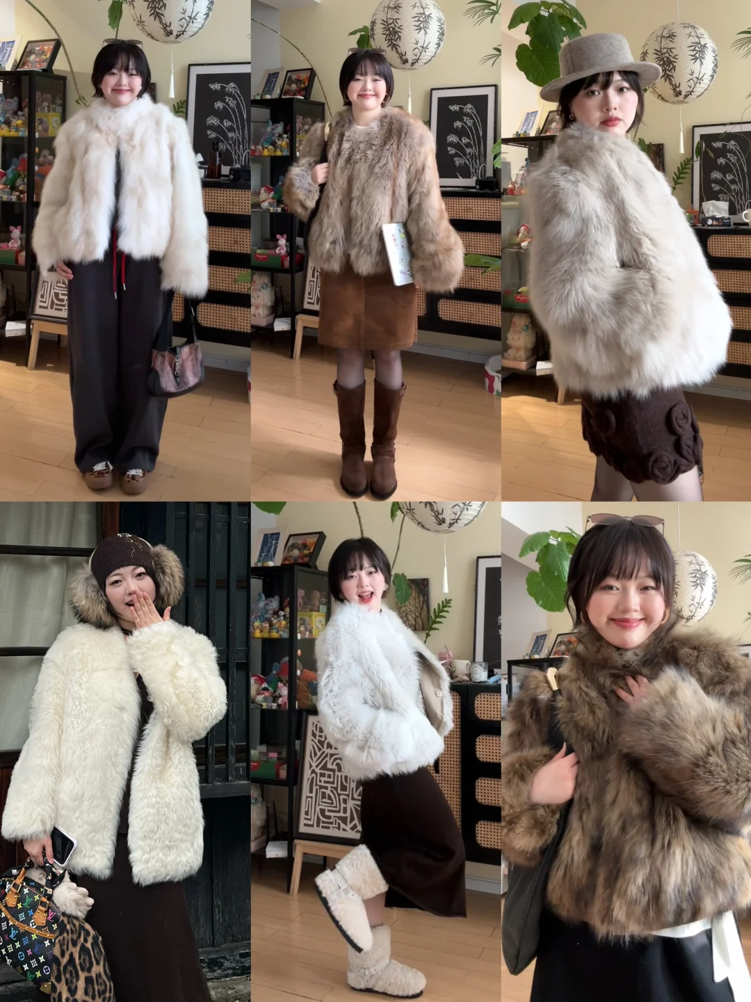 155微胖穿搭｜冬日毛茸茸6️⃣件皮草搭配～✨