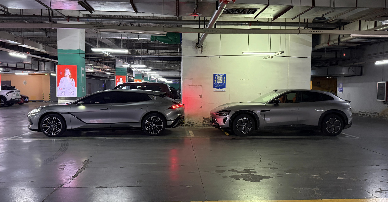 腾势Z9GT、小米YU7同框，最帅侧颜的两款中国新能源车，喜欢哪个？