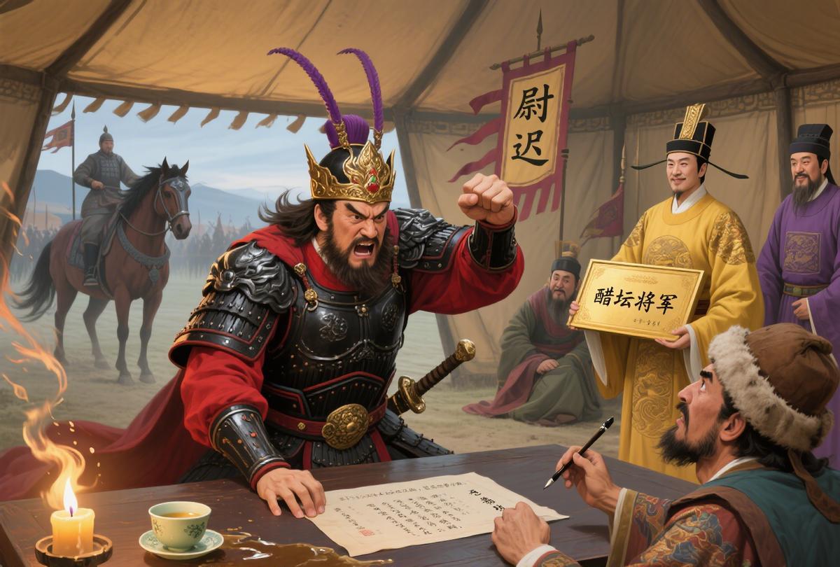 尉迟恭吃醋退突厥！拍桌震倒茶杯，使者吓慌议和，获封“醋坛将军”唐朝最硬核“