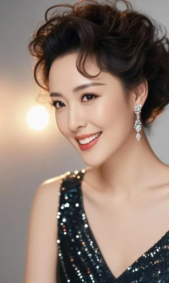 减字木兰花·华筵倩影云鬟卷曲，碎锦罗衣光错落。宝珥垂肩，一笑春风落眼前。