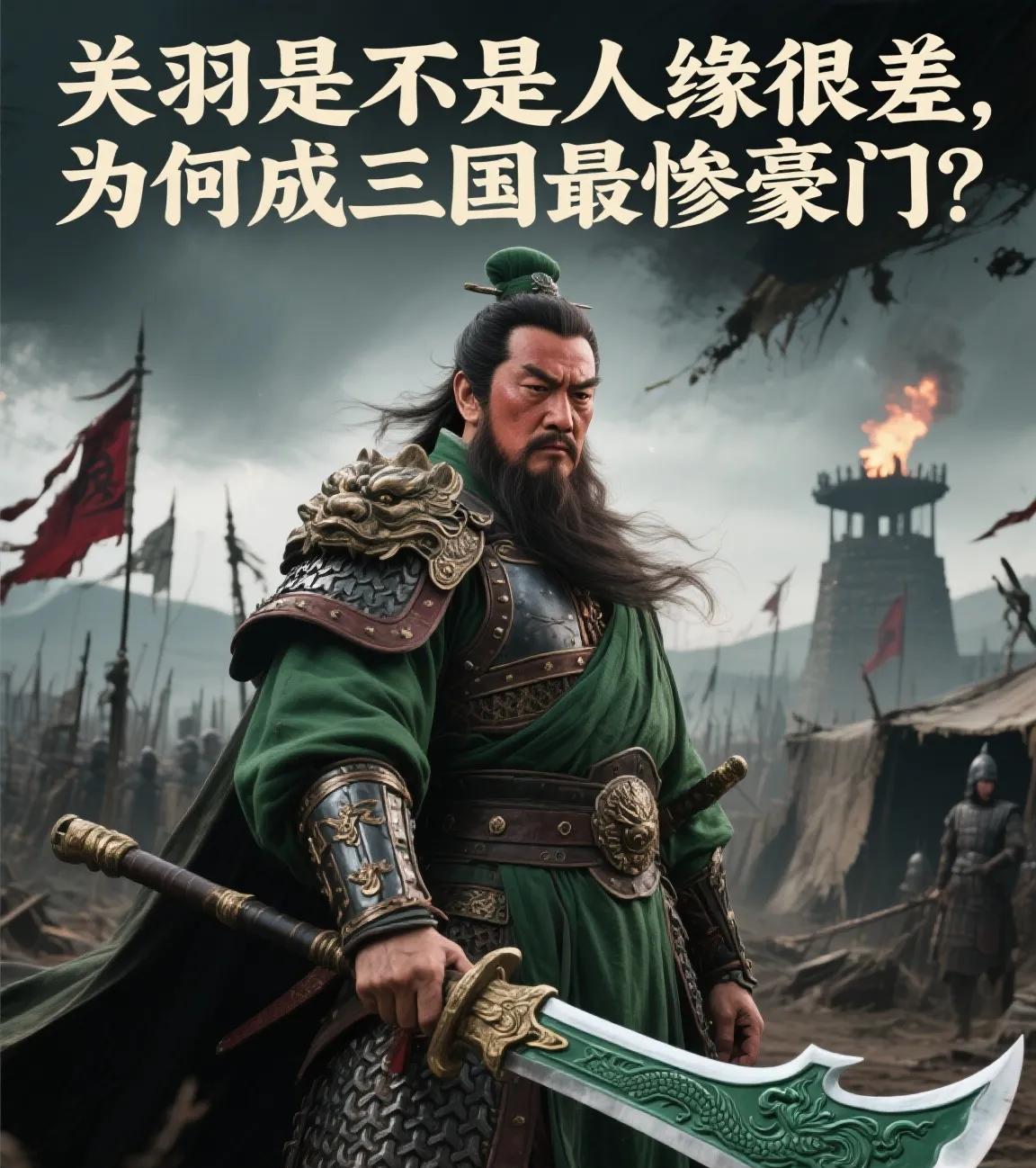 关羽是不是人缘的很差，为何成三国最惨豪门？一、历史上真关羽：职场狂人的双面人生