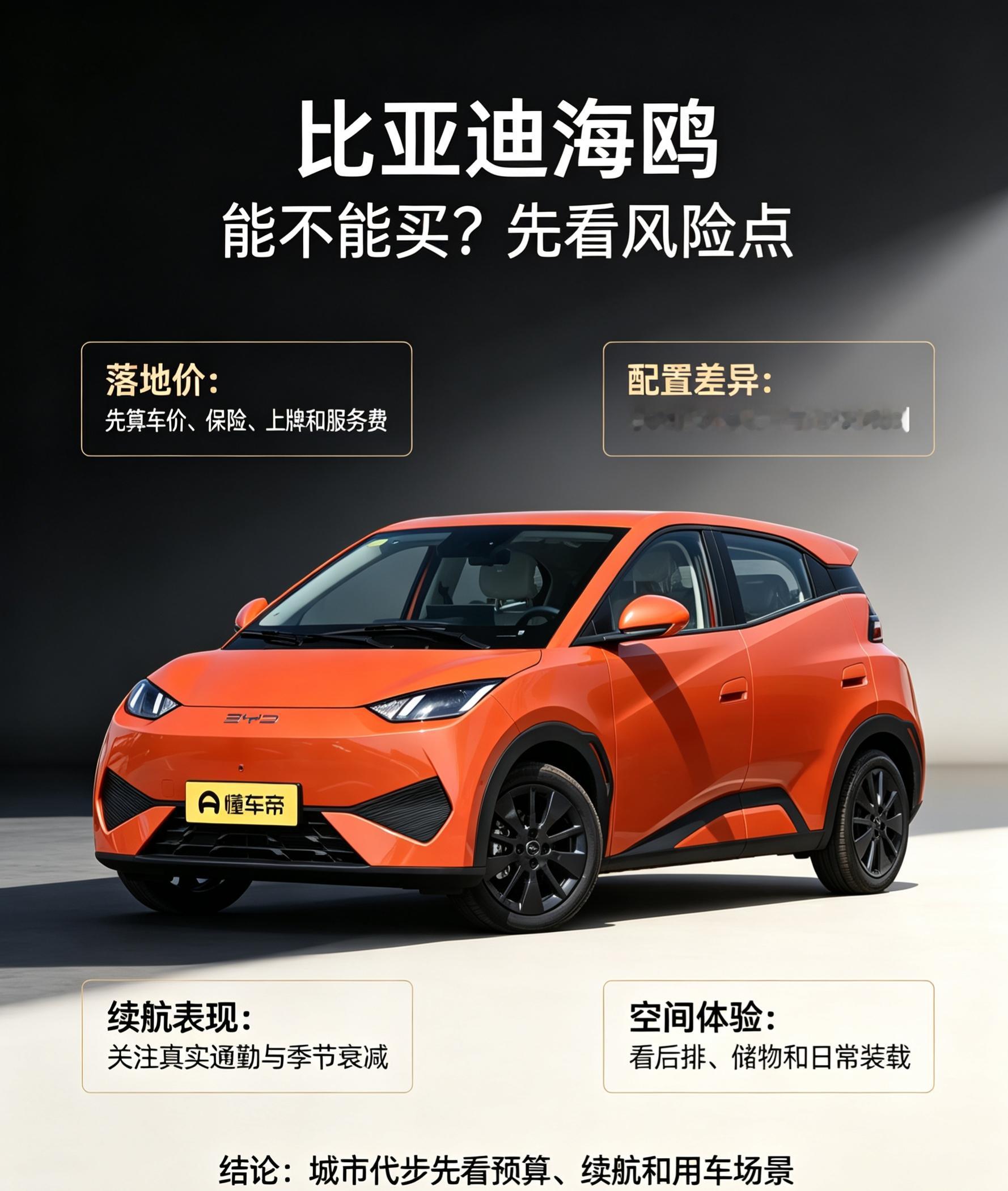 比亚迪海鸥能不能买？先看风险点