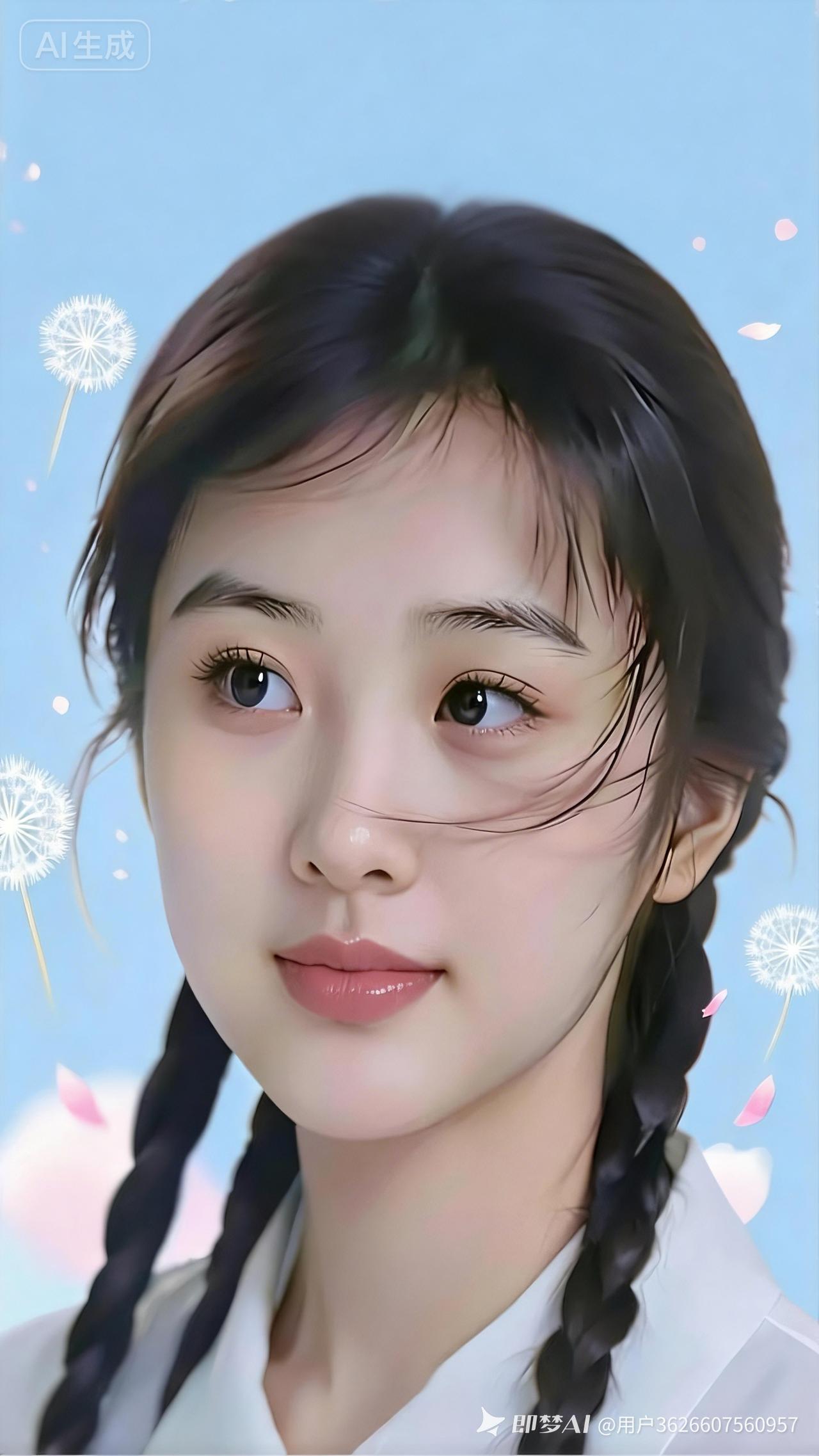 梦幻少女，甜美可人，AI生成，少女心爆棚！🌸💖