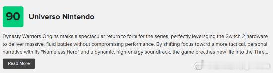 NS2版《真三国无双：起源》M站82分《真三国无双：起源》于1月22日登陆Swi