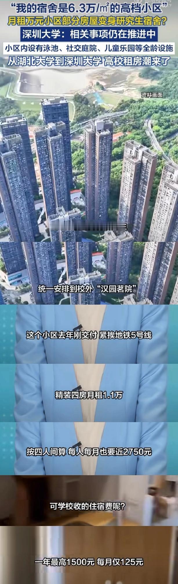 4月11日，深圳大学万元小区当研究生宿舍的消息火了。深大3月发通知，202