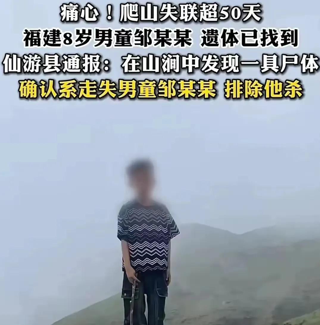 小男孩的失踪到离奇发现，第一时间又让我想起了胡鑫宇失踪五十多天的男孩终于被找到