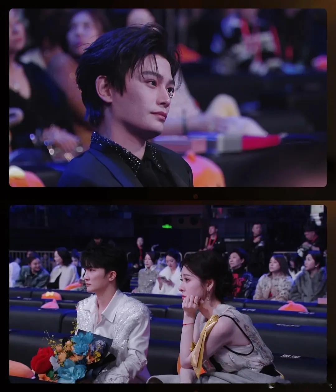 微博之夜致歉除了最后领奖的，是不是就剩丁禹兮，周深张碧晨他们仨没走啊！好感度直线