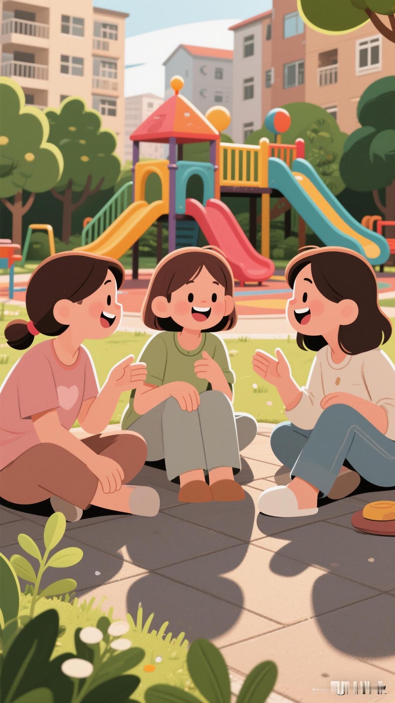 最近发现小区广场上的全职妈妈越来越多了，孩子一放学，妈妈们把孩子放在广场上玩，三