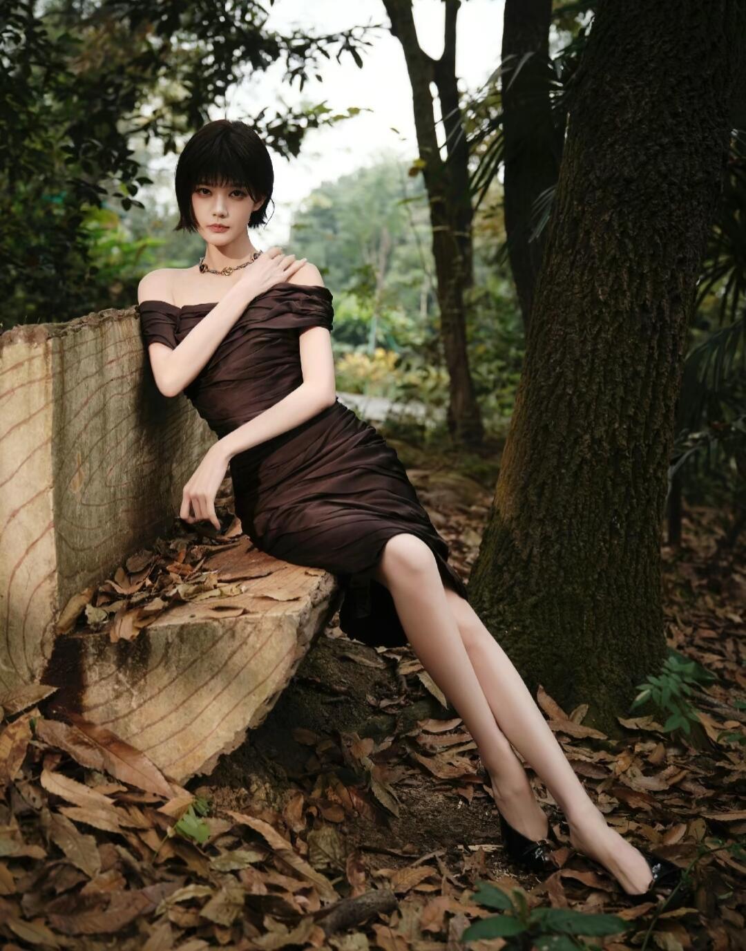 短发李一桐 芭比娃娃我的妈呀，这脸蛋这身材这皮肤！下辈子能不能换我长这样！李一