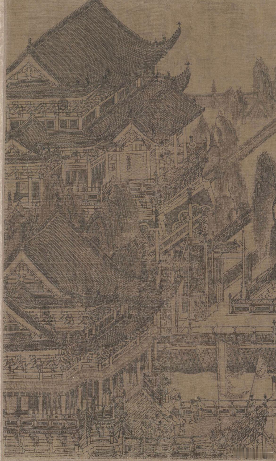 龙舟夺标图，故宫博物院/藏此画摹王振鹏绘北宋崇宁年间（1102-1106年），每