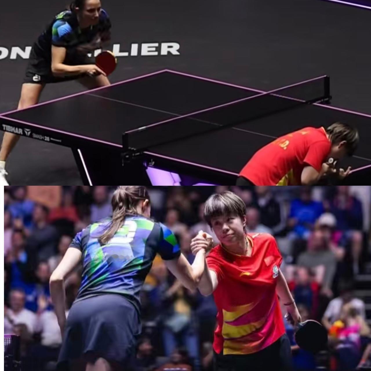 王艺迪夺冠了！也许是因为比赛时间较早，也许是因为场馆较小，王艺迪回过神儿的