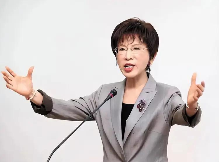洪秀柱以国民党前主席身份再次踏上大陆土地，出现在纪念抗战胜利70周年阅兵观礼台上