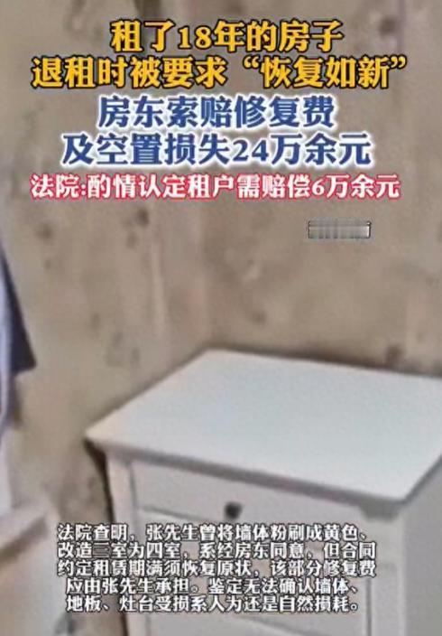 上海，一租客租了一套房子，这一住就是18年，然而，等租客准备退租时，房东却要