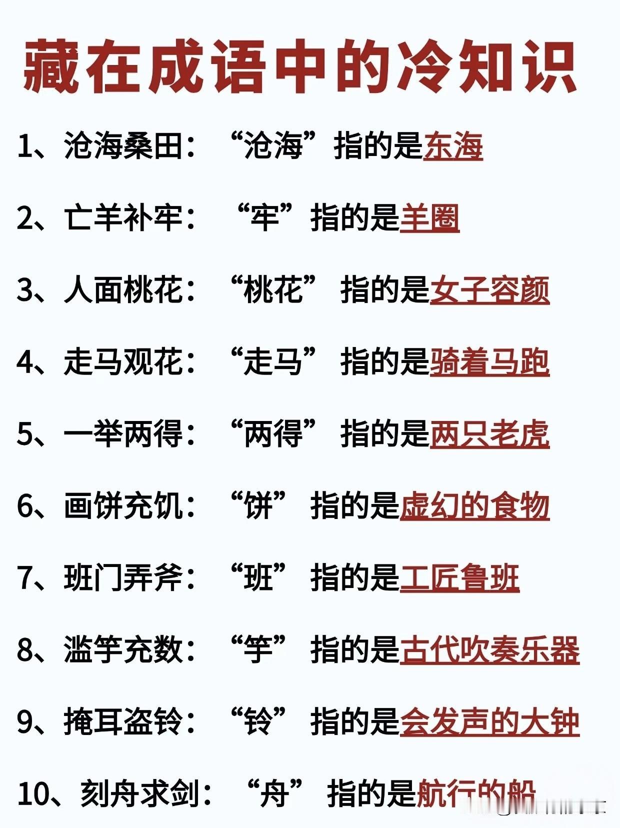 藏在成语中的冷知识沧海桑田的“沧海”指的是～东海，一