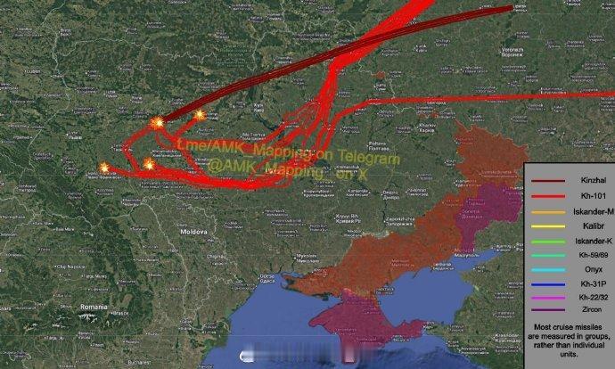 当地时间昨天晚上至今天凌晨，俄罗斯对乌克兰发动了新一轮大规模导弹与无人机联合袭击